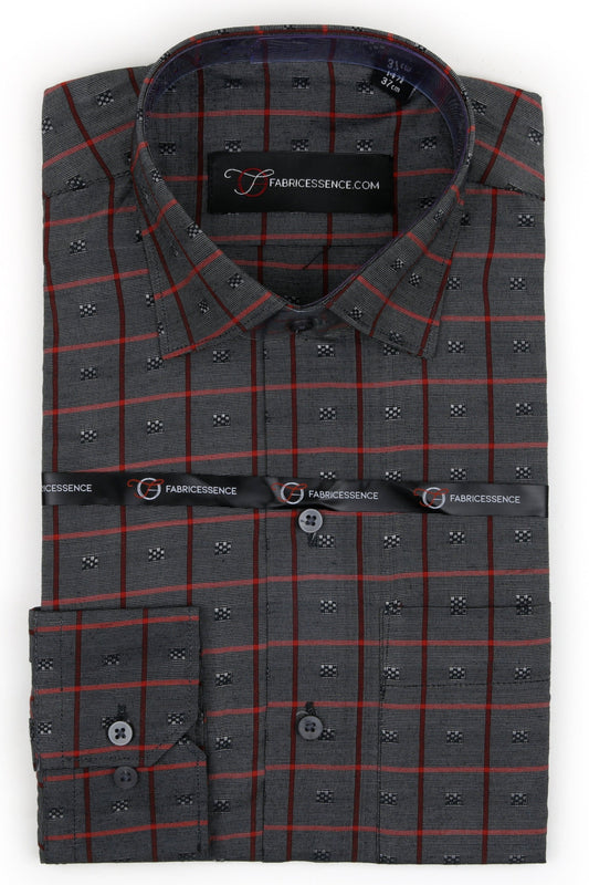 Bespoke Executive Check Formal Shirt – Timeless Professional Wear - CH2025-E