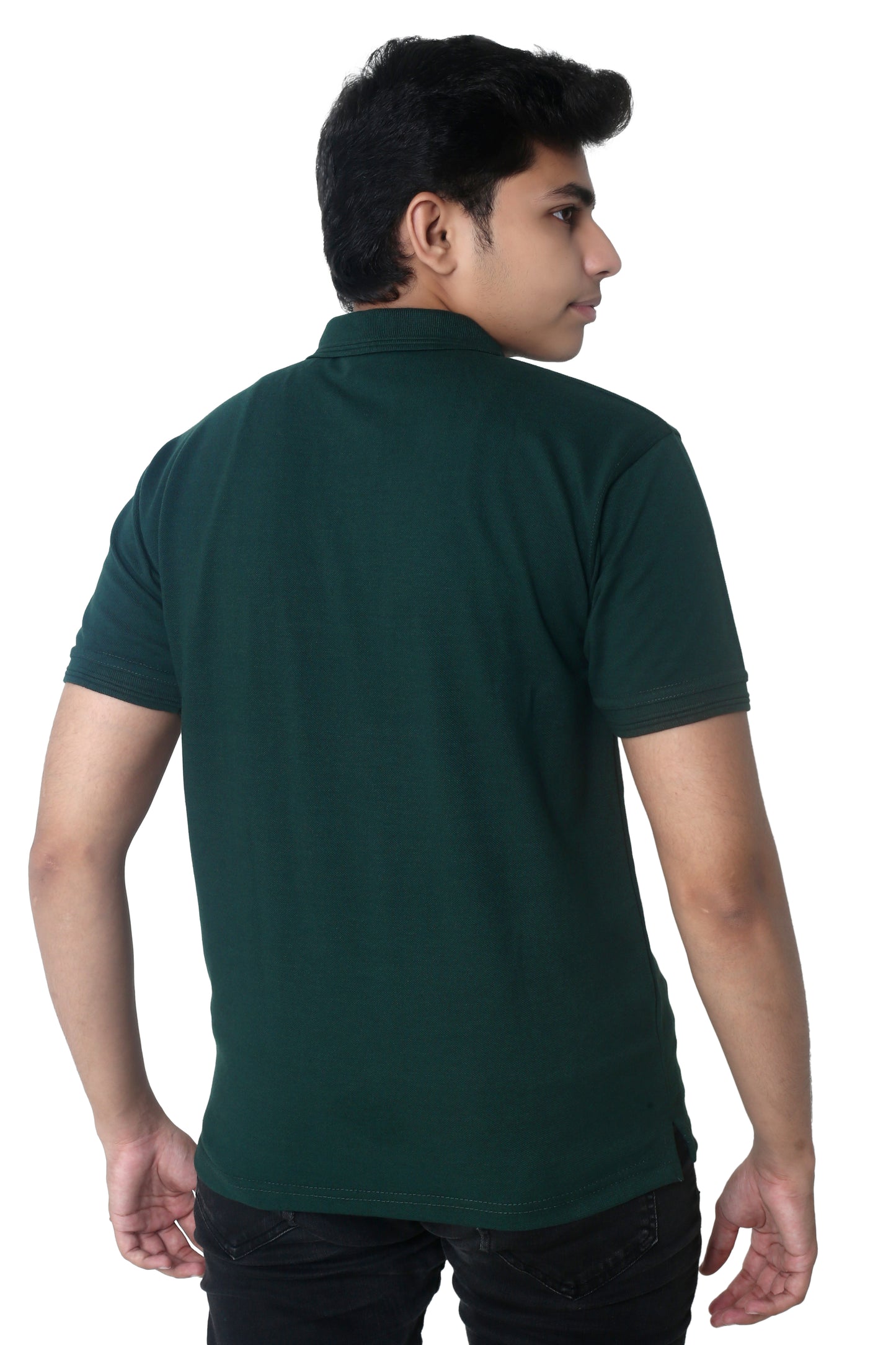 Polo T-Shirt Basic - Dark Green - POLO-018