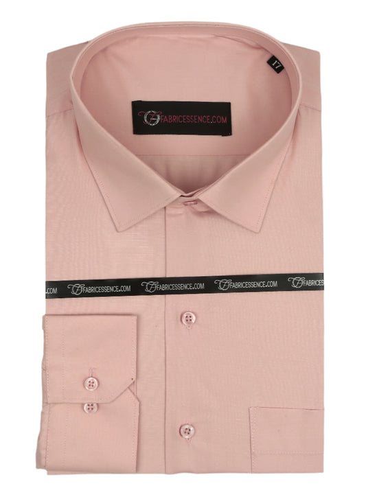 Men's Plain Formal Shirt - | Pinkish Fawn | FE1199PF