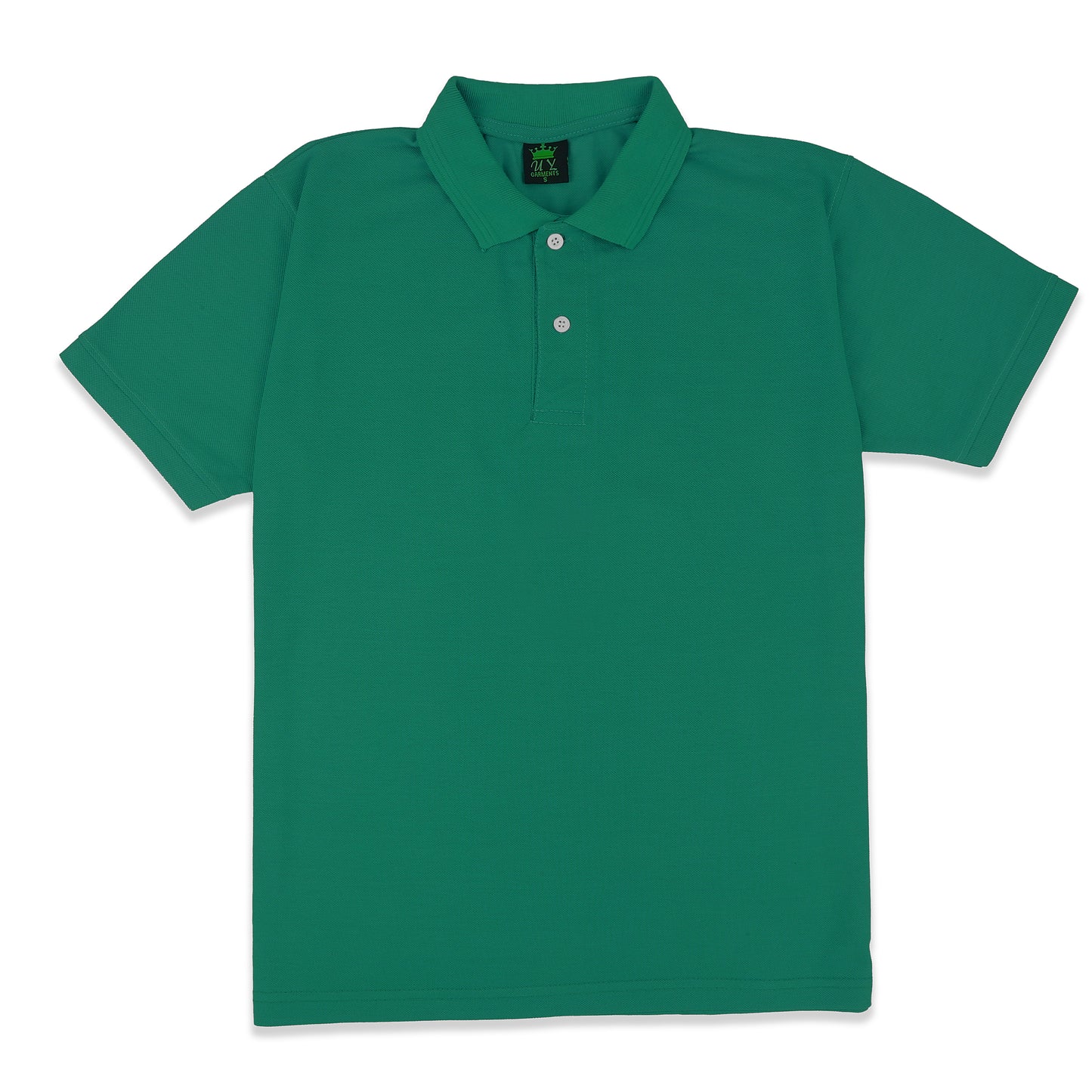 Polo T-Shirt Basic - Mid Green - POLO-027
