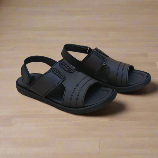 Soft Sole Stylish Sandals  - Black - BCSAN001