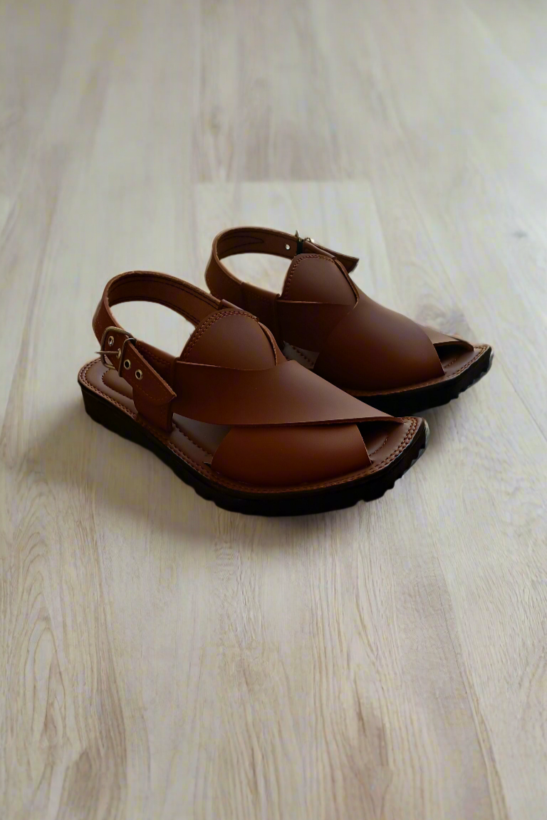 Peshawari Chappal Men - Mustard - PM01