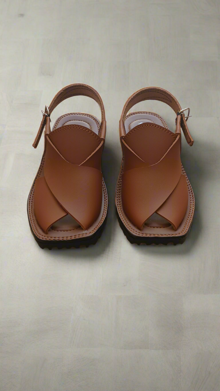 Peshawari Chappal Men - Mustard - PM01