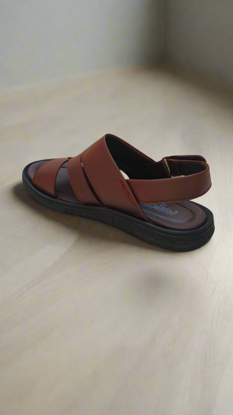 Soft Sole Stylish Sandals - Brown - SSAN01
