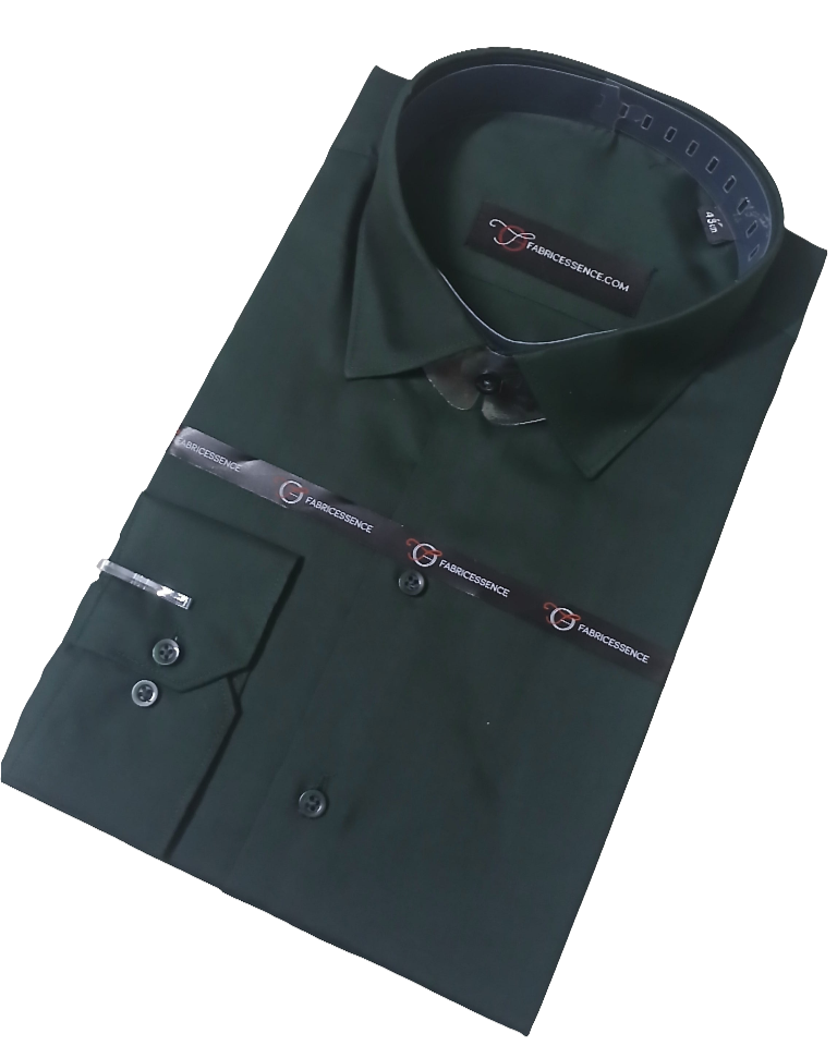 Men's Plain Formal Shirt - Deep Sea Green || - FE1199SG