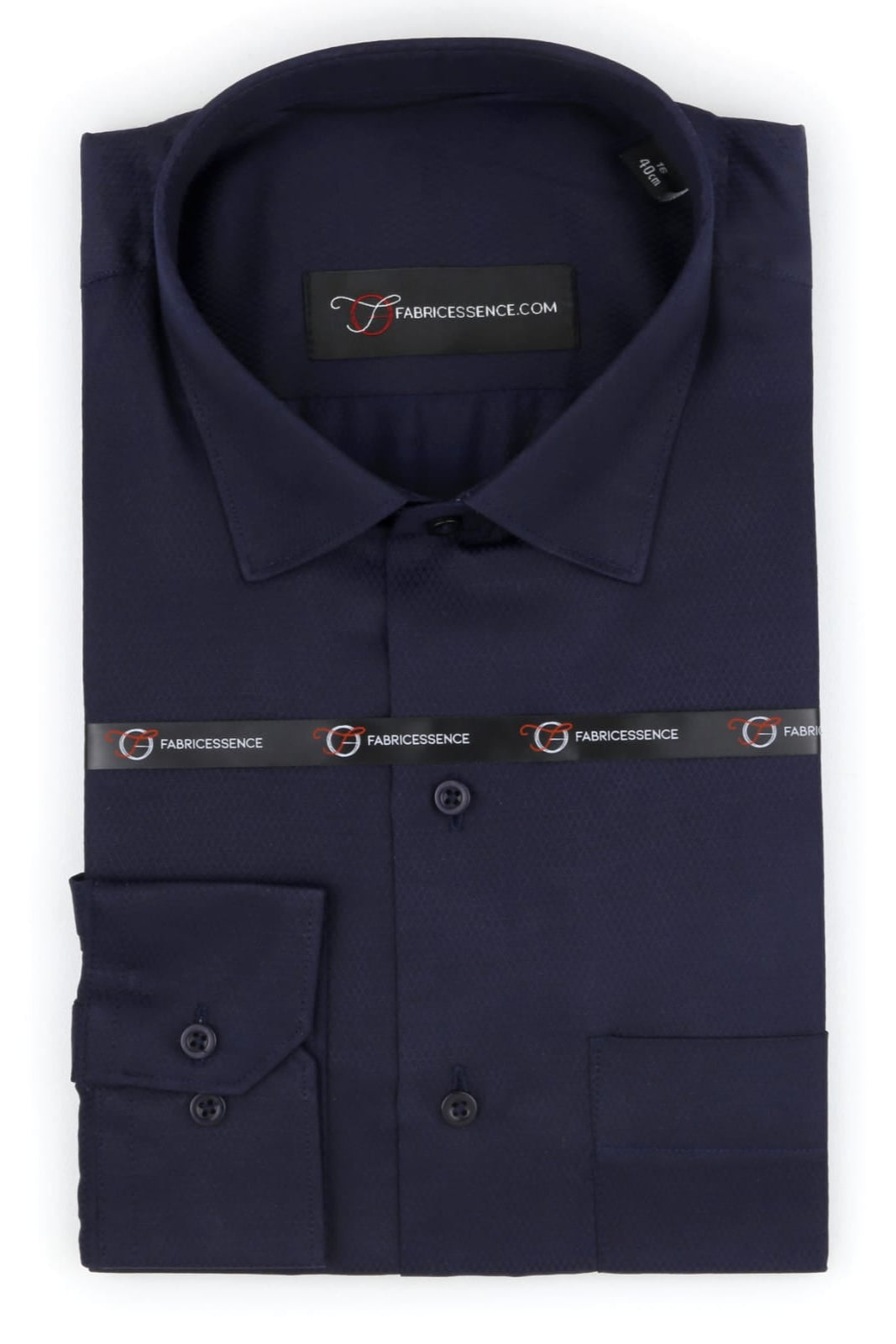 Diamond Self Design Dobby Formal Shirt - Navy Blue | MFE0024 |