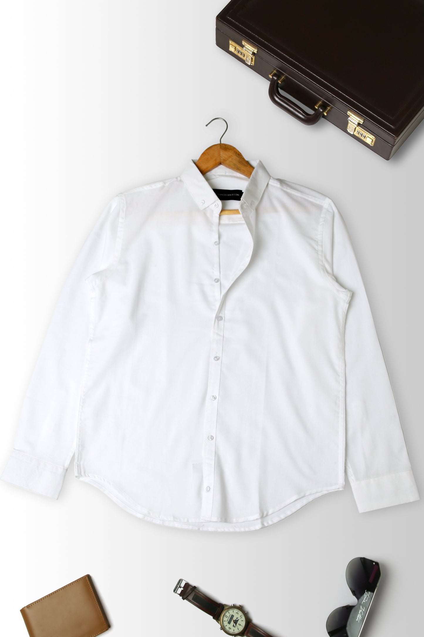 Trendy Light Weight Chambray - Casual Shirt - Slim Fit || Off White |