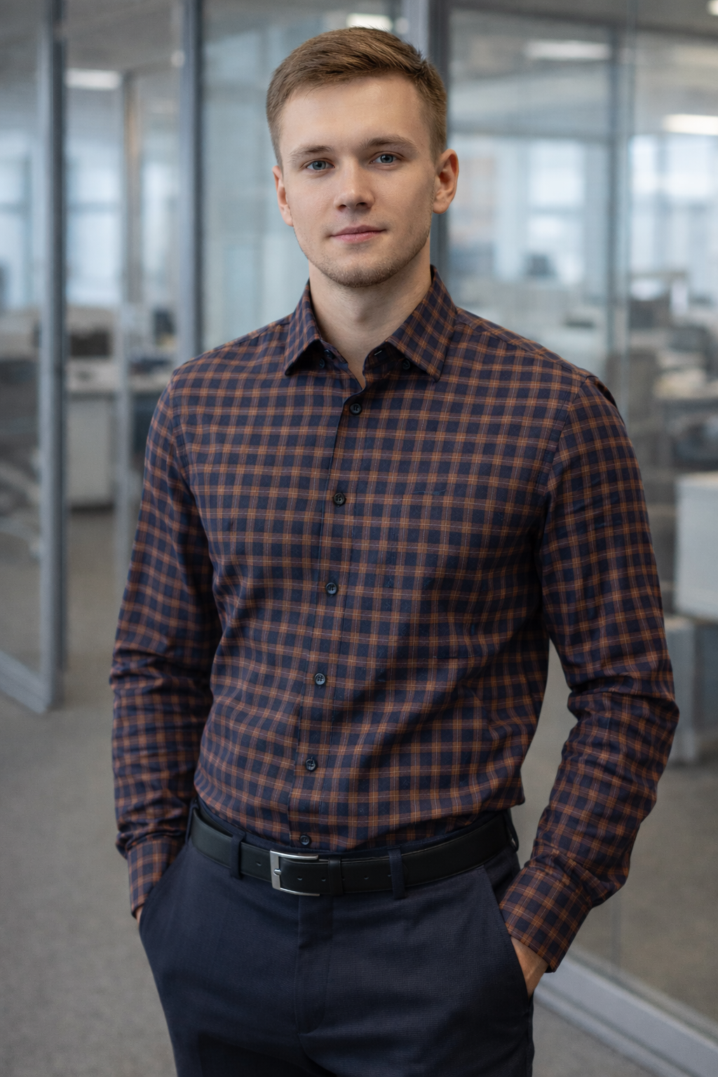 A Executive Check Formal Shirt – CH2026-7 Pakistan online