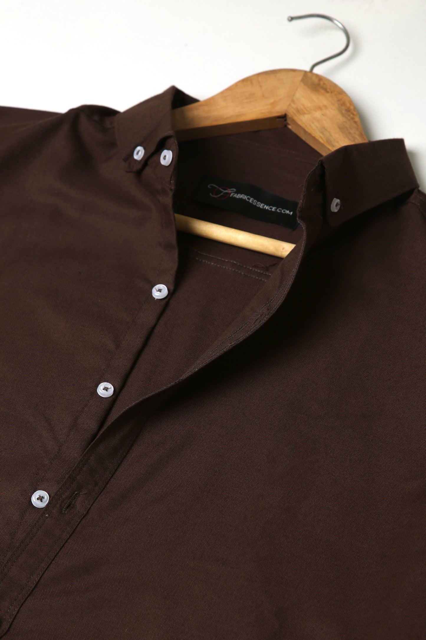 Trendy Light Weight Chambray - Casual Shirt - Slim Fit || Chocolate |