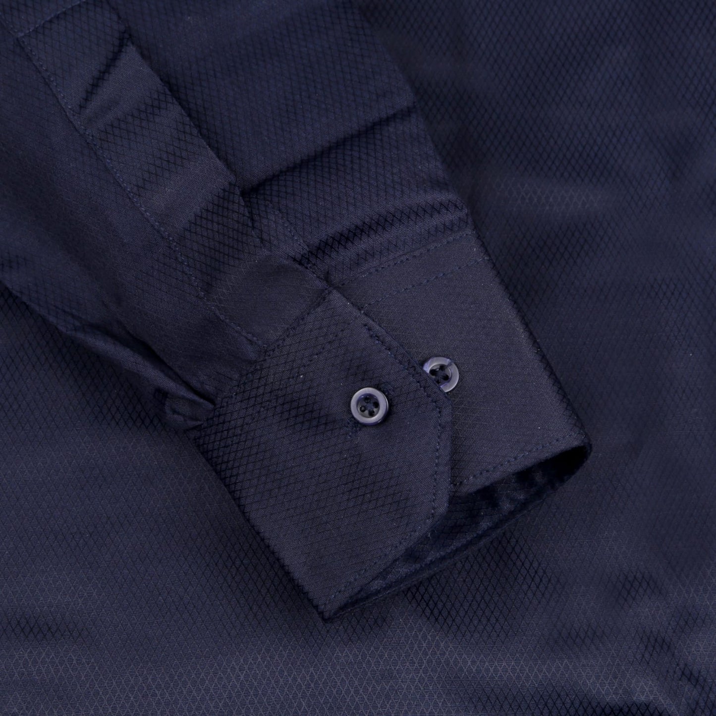 Diamond Self Design Dobby Formal Shirt - Navy Blue | MFE0024 |