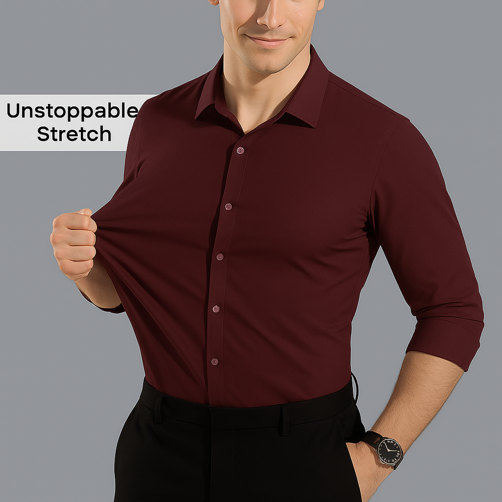 Ultra Strech Lycra Casual Shirt - | Slim Fit |