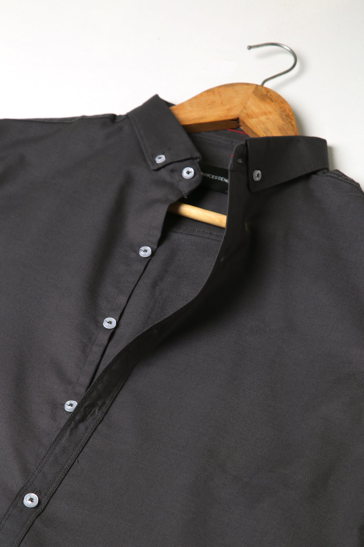 Trendy Light Weight Chambray - Casual Shirt - Slim Fit || Dark Grey |