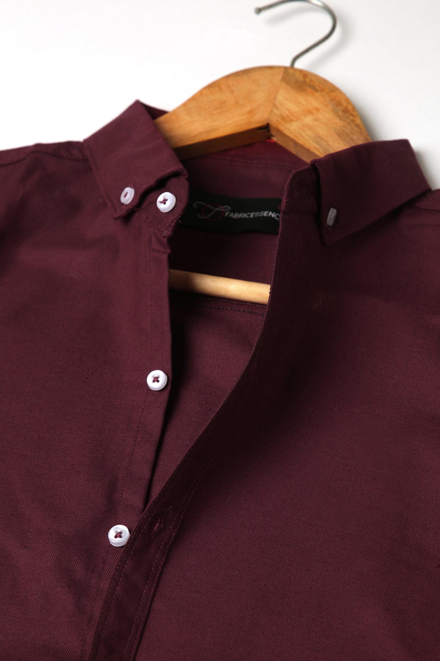 Trendy Light Weight Chambray - Casual Shirt - Slim Fit || Maroon |