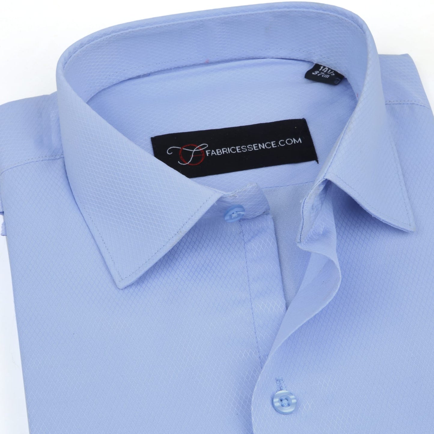Diamond Design Dobby Formal Shirt - Sky Blue | DFE2409 |