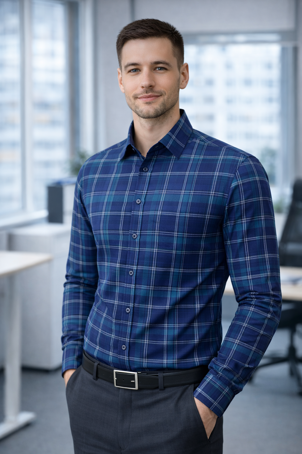 A Executive Check Formal Shirt – CH2026-6 Pakistan online
