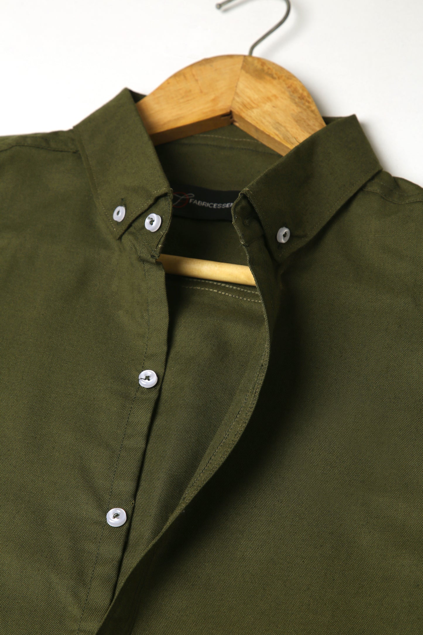 Trendy Light Weight Chambray - Casual Shirt - Slim Fit || Olive |