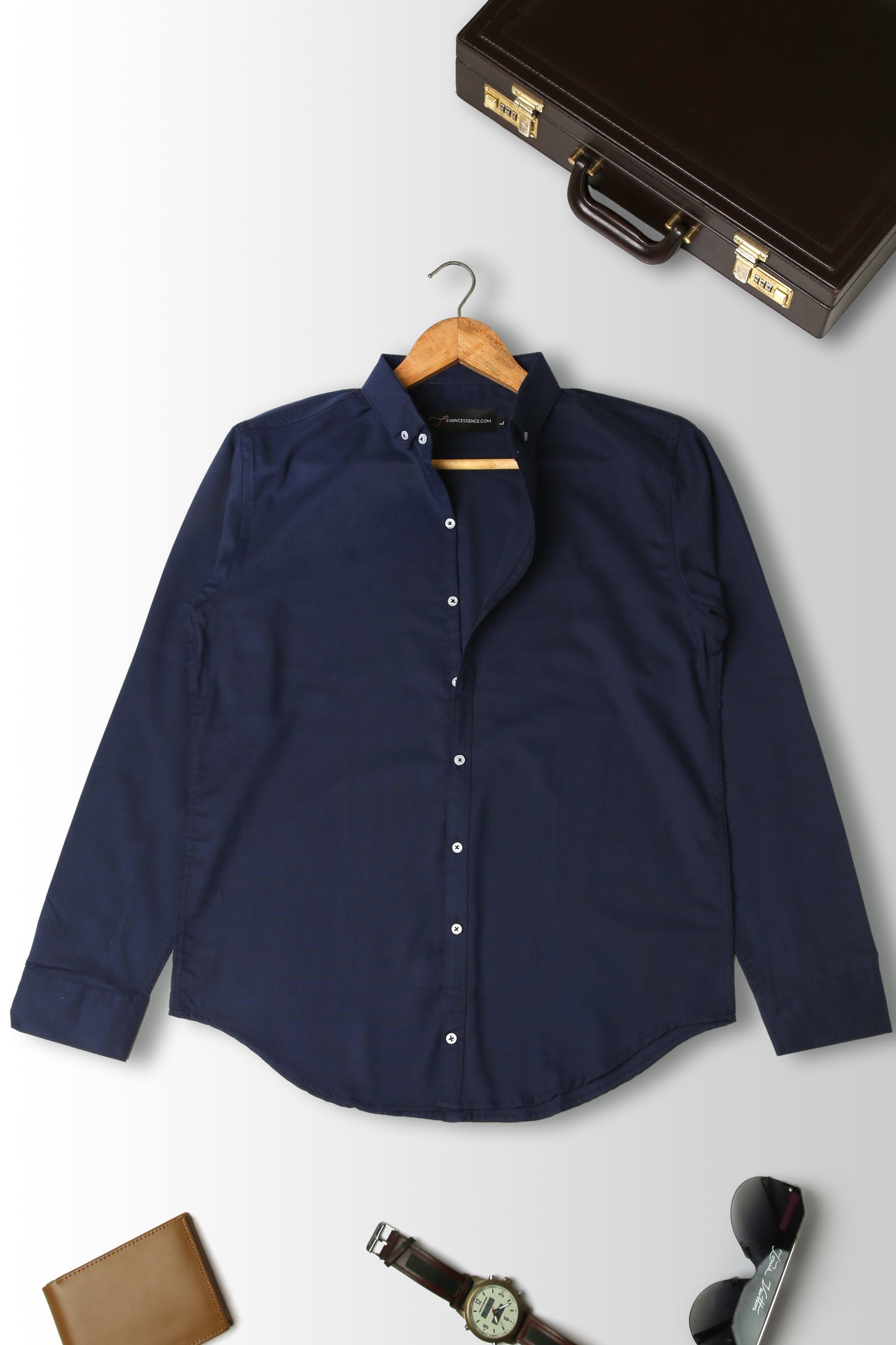 Trendy Light Weight Chambray - Casual Shirt - Slim Fit ||Navy Blue |