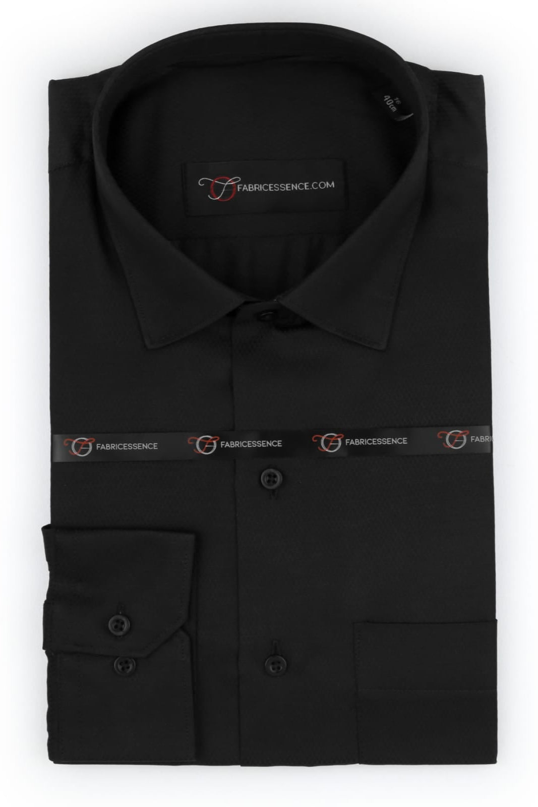 Diamond Design Dobby Formal Shirt - Black | MFE0024 |
