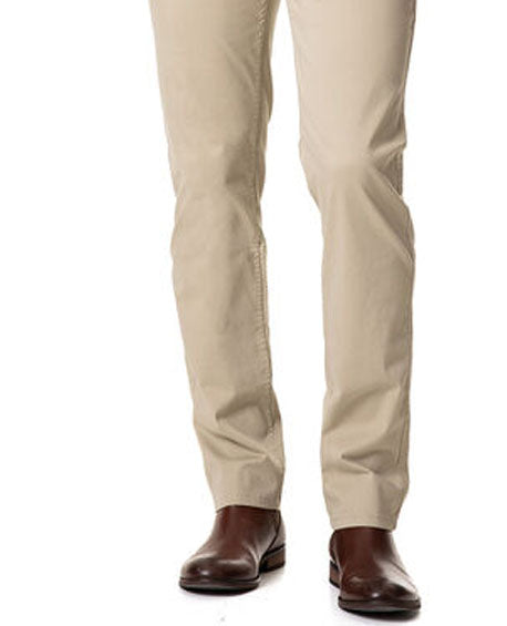 Chino Cotton Slim Fit Dress Pants - | Skin | - FE11