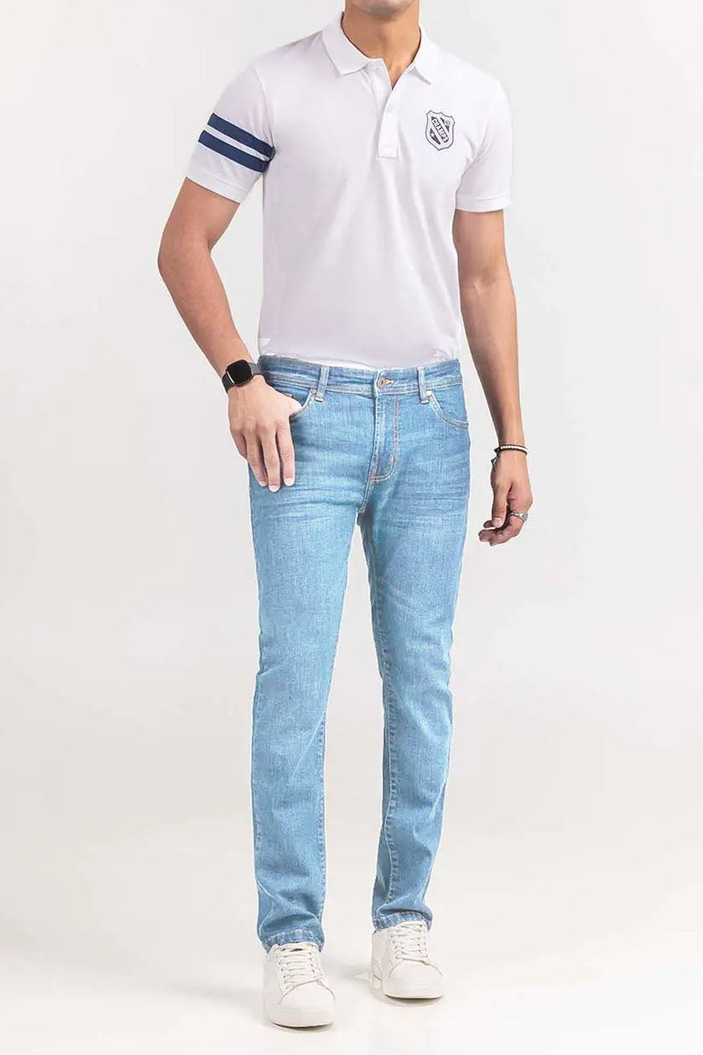 Denim Jeans Premium - | Ice Blue | Straight Fit - DESJ203