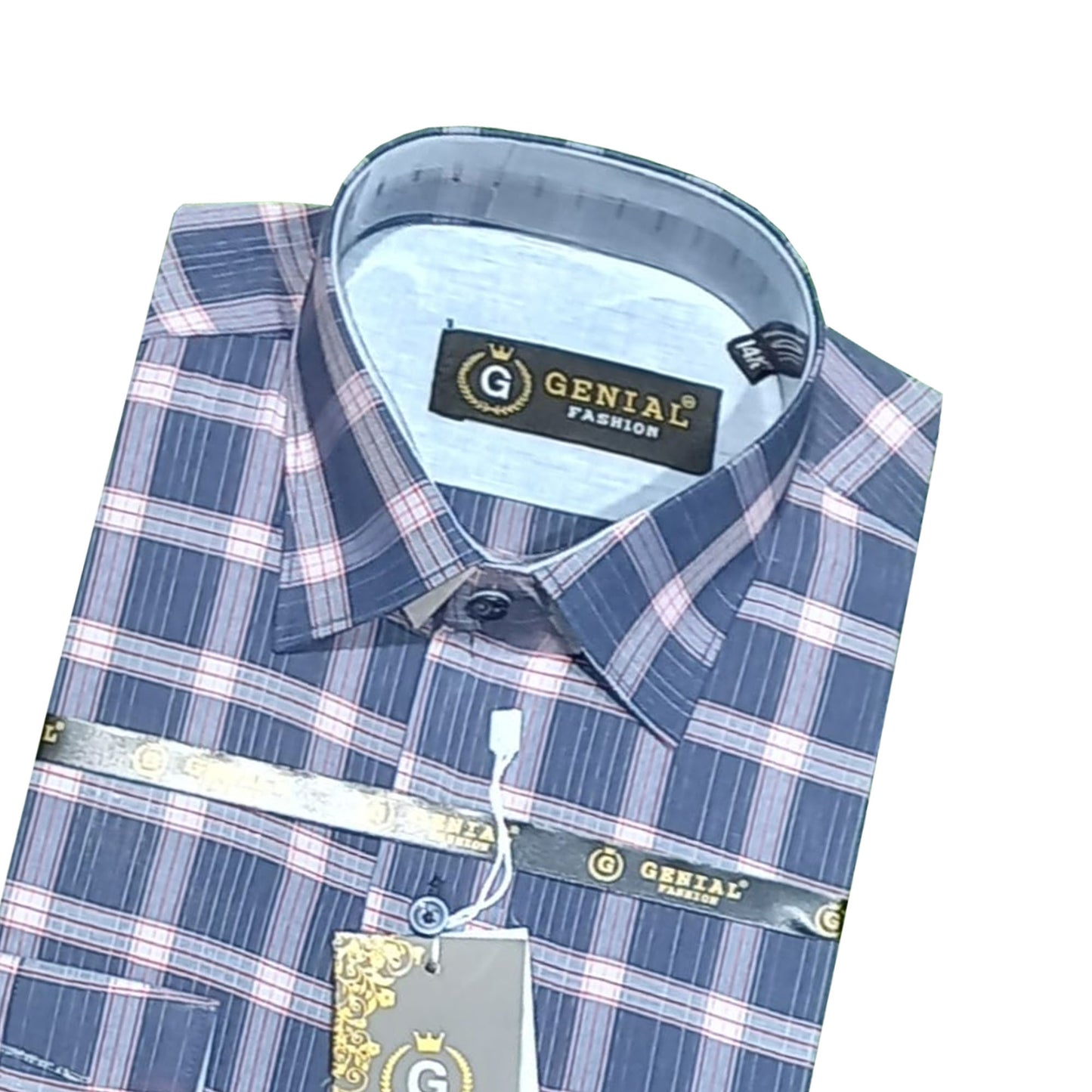 B-Men's Check Formal Shirt - CFS-0021 |