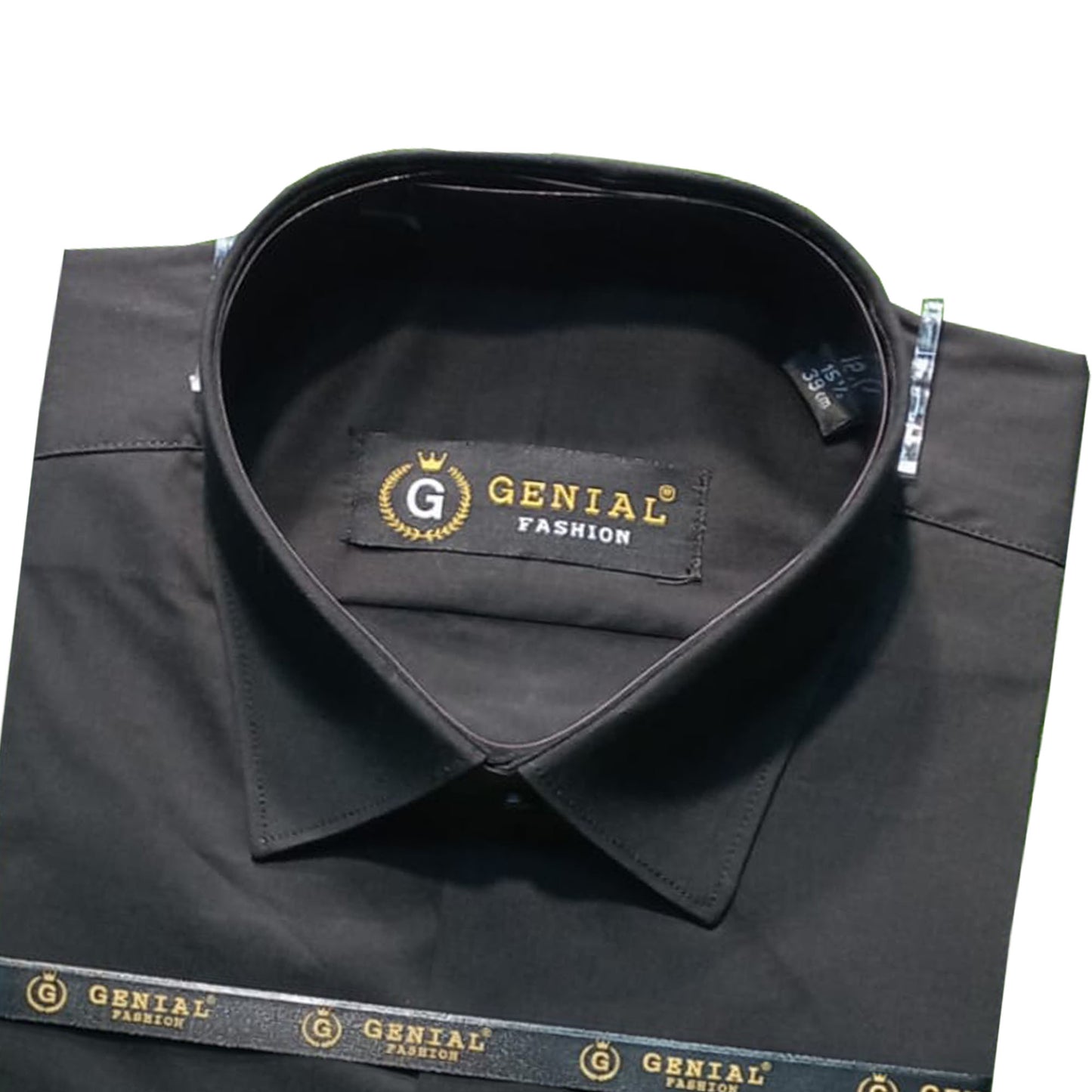 Men's Formal Plain Shirt - | Black | FEBS123