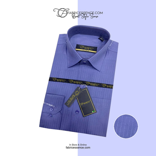 Self LINING Design Dobby Formal Shirt - Crayola Color  || MFE002