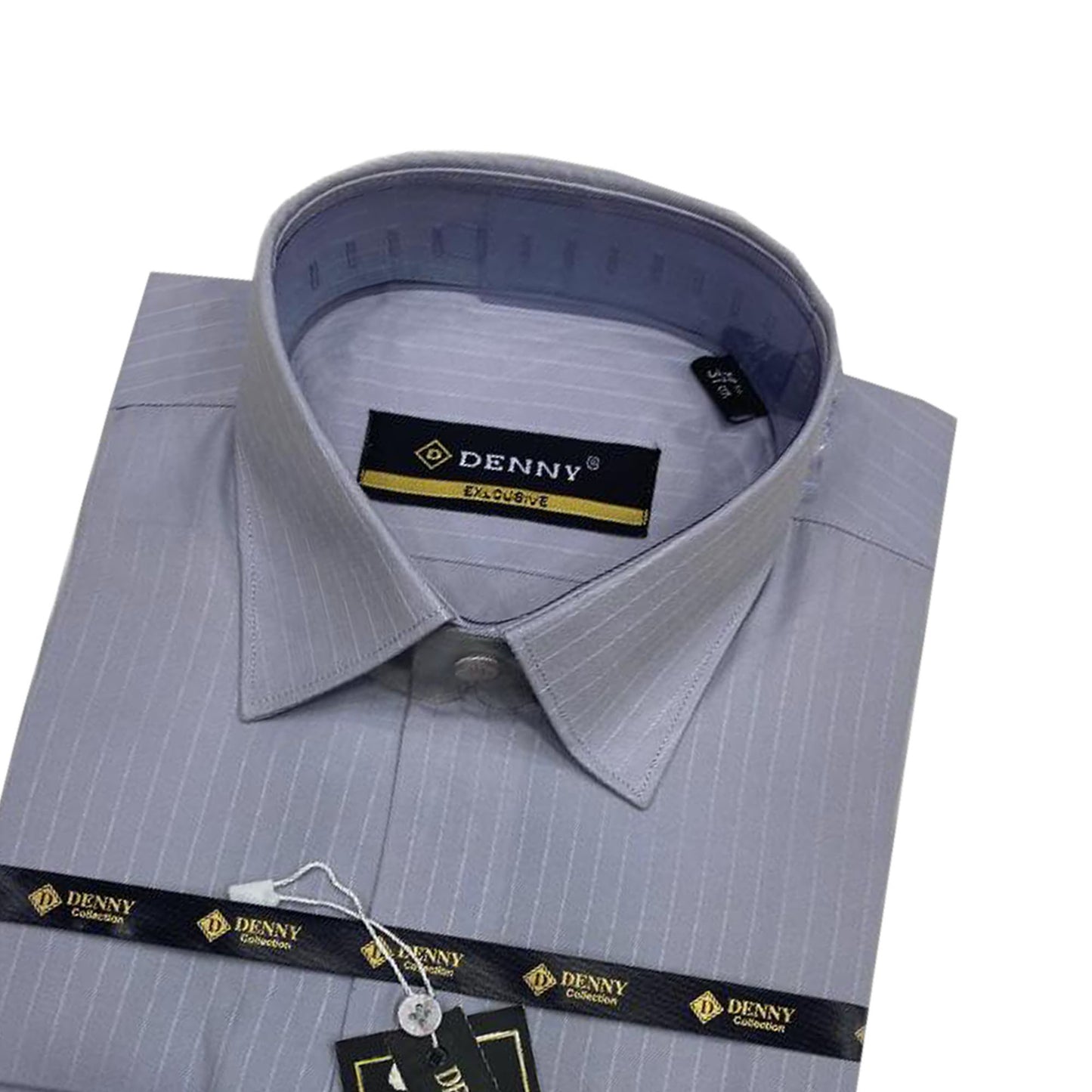 Self LINING Design Dobby Formal Shirt - Grey || MFE003