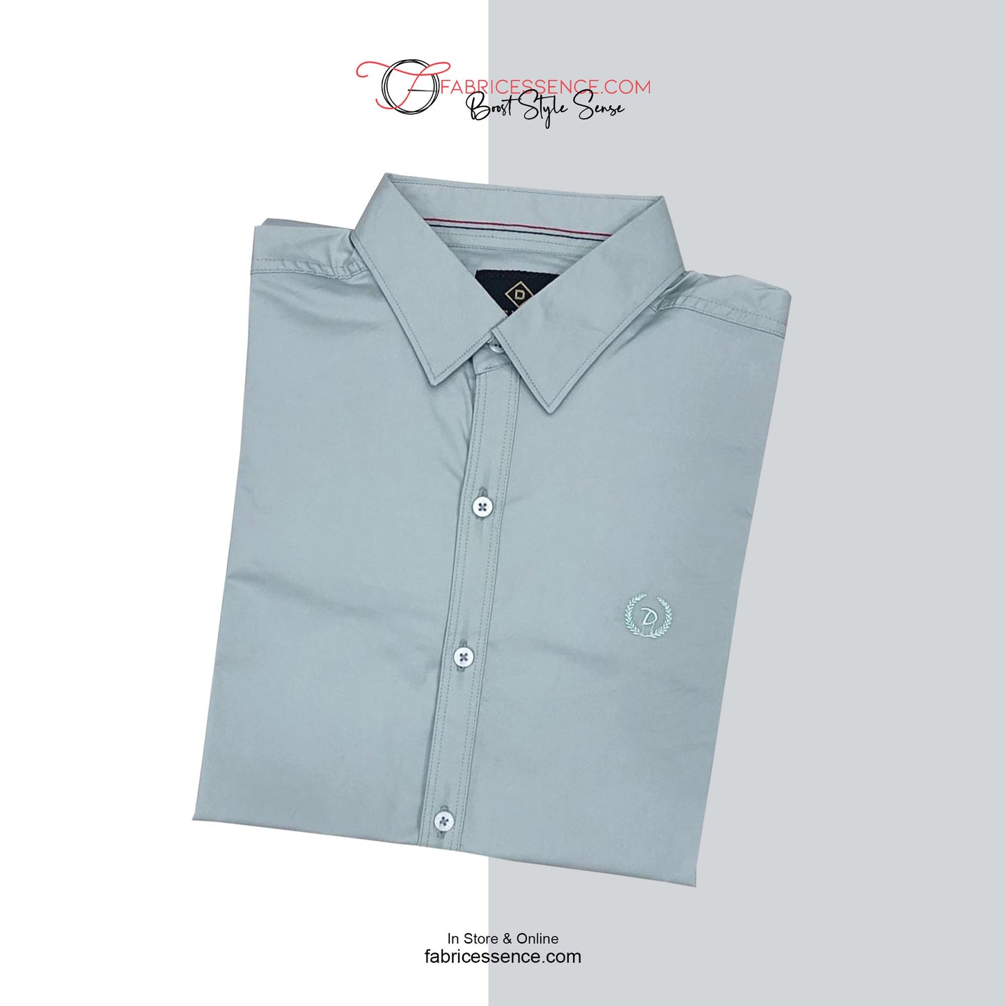 Men's || Stretchable Casual Shirt - Light Gray || SCS0011