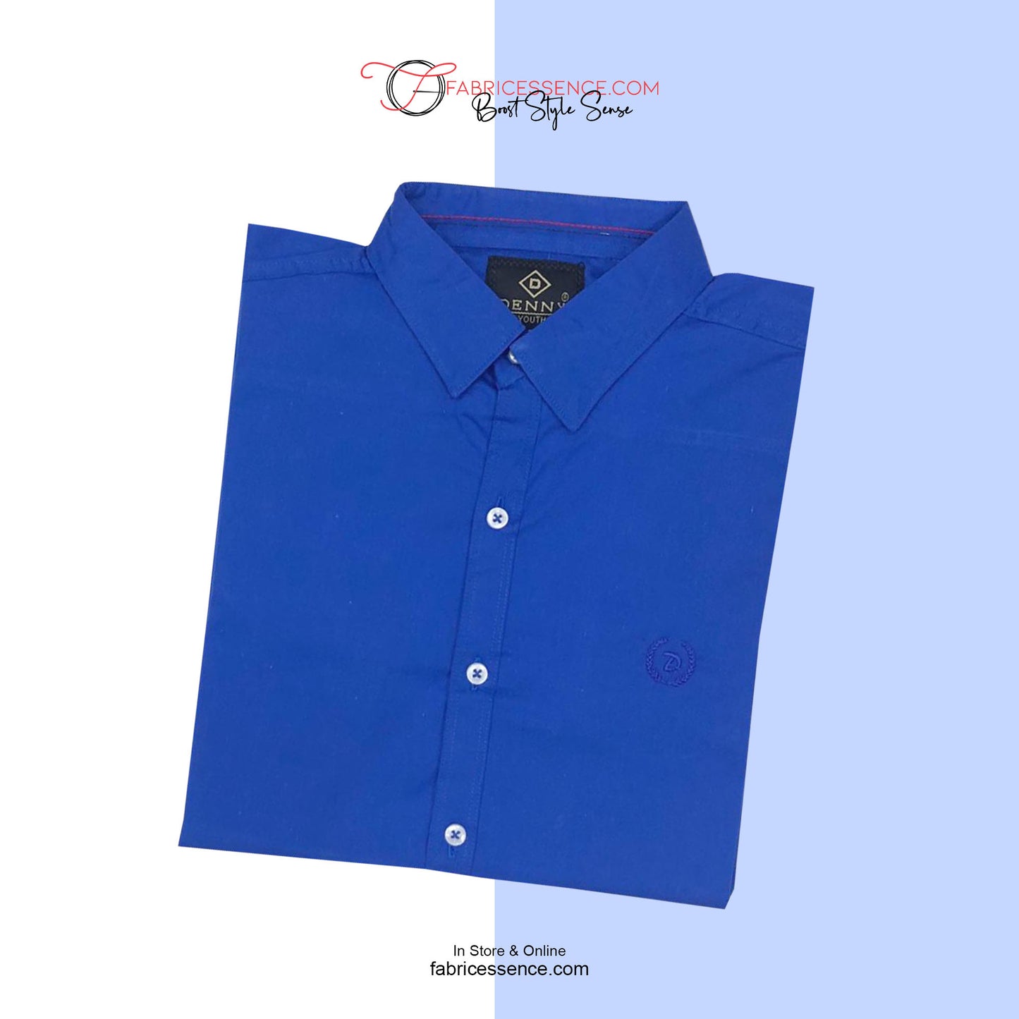 Men's Casual Shirt - Royal  Blue || SCS0015