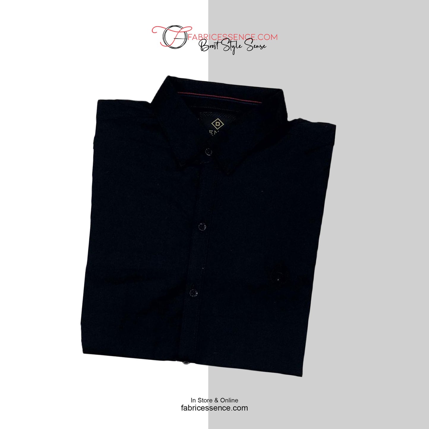 Men's Casual Shirt - Black || SCS0005