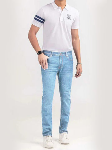 Denim Jeans Premium - | Ice Blue | Straight Fit - DESJ203