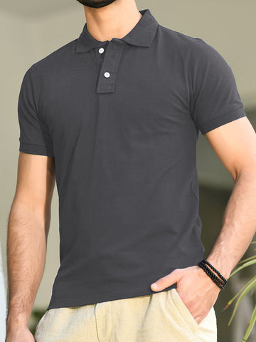 Polo T-Shirt Basic - Grey - POLO-014