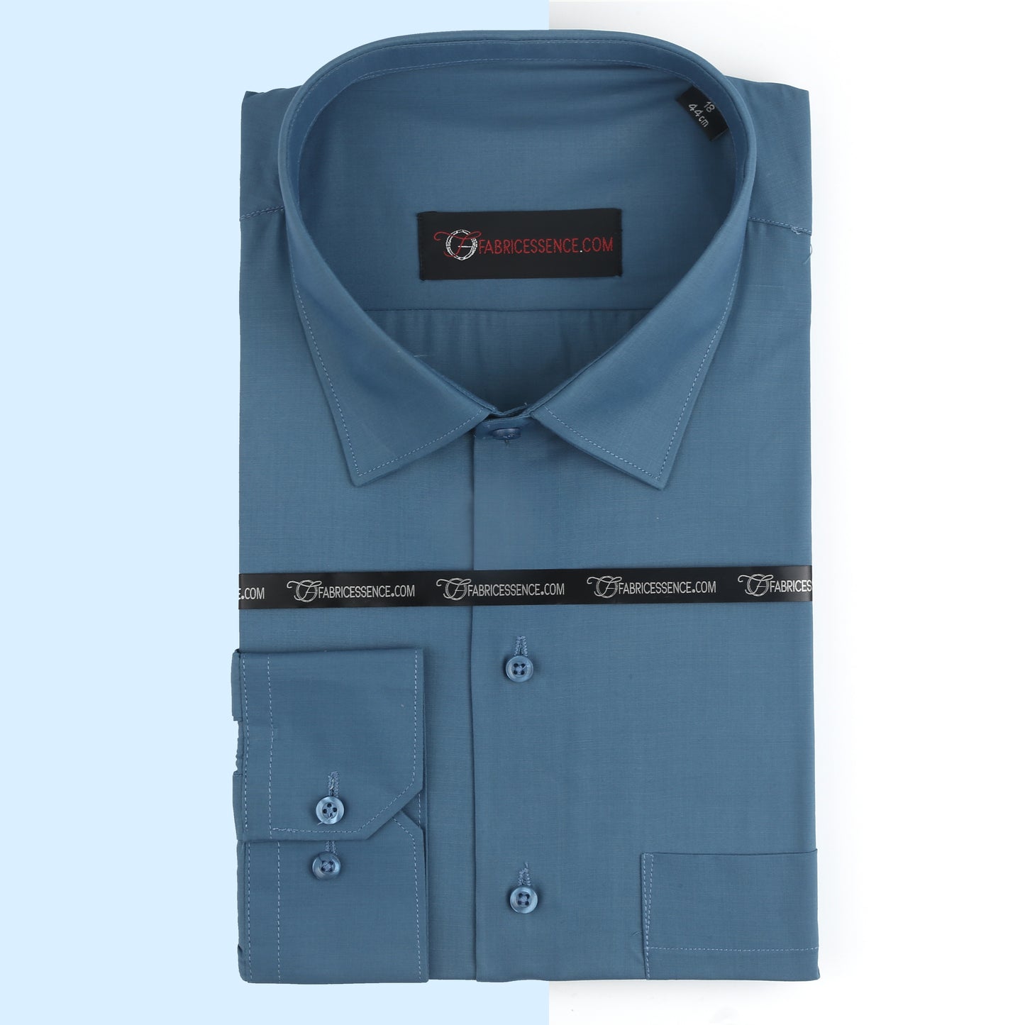 Men's || Grayish Blue || Plain Formal Shirt - FE1199DSB