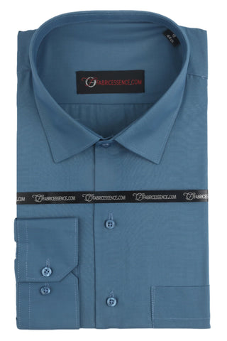 Men's Plain Formal Shirt - | Grayish Blue | FE1199DSB |