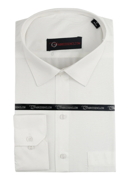 Men's Plain Formal Shirt - | Off-White | FE1199OW |