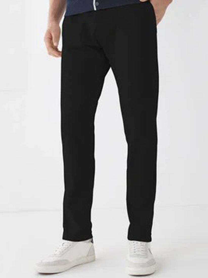 Pantalon habillé en coton chino - || Noir || FE08