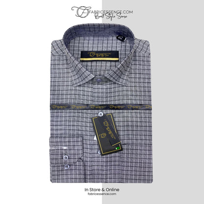 A Men's Check Formal Shirt - CFS-0050