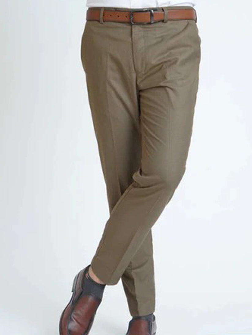 Men's Formal Executive Dress Trouser Pant - Khaki 3023 | Premium Quality | Ideal for Office & Formal Events