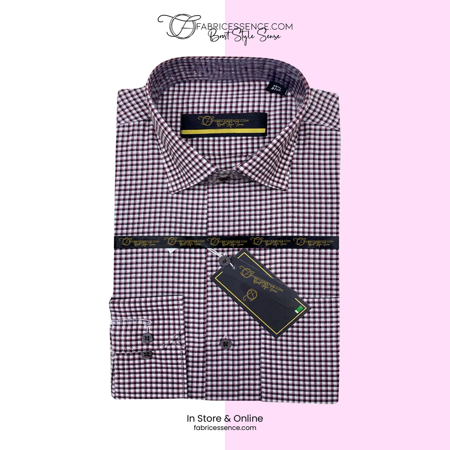 A Men's Check Formal Shirt - CFS-0045