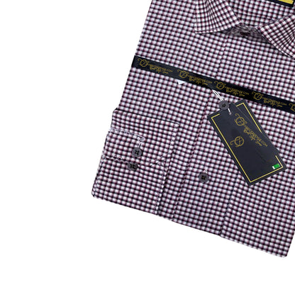 A Men's Check Formal Shirt - CFS-0045