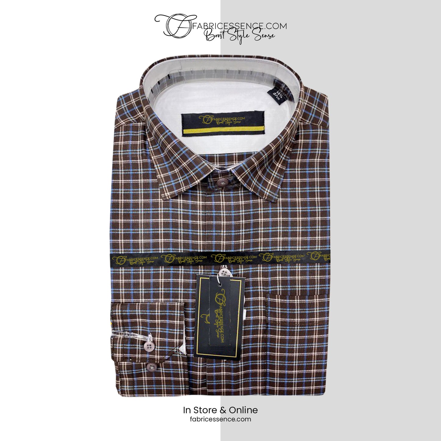 A Men's Check Formal Shirt - CFS-0051