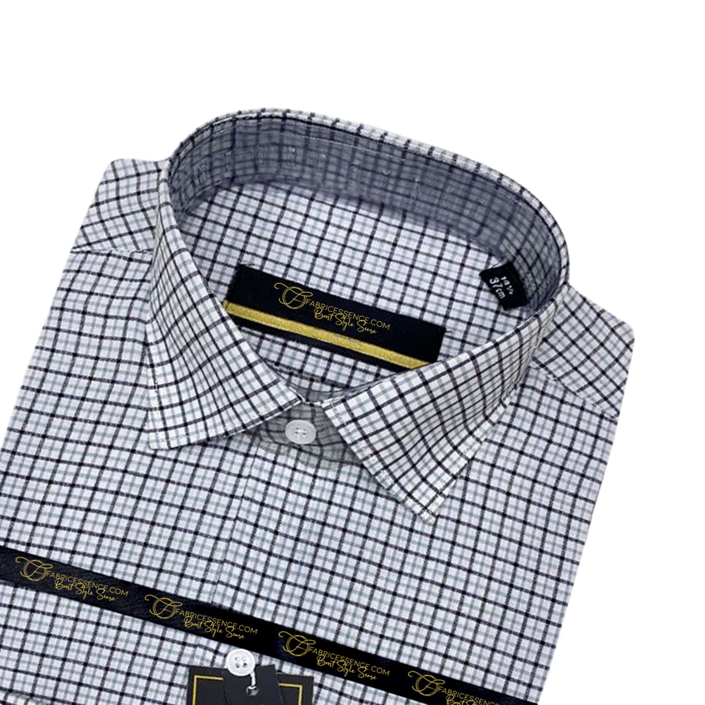 A Men's Check Formal Shirt - CFS-0046