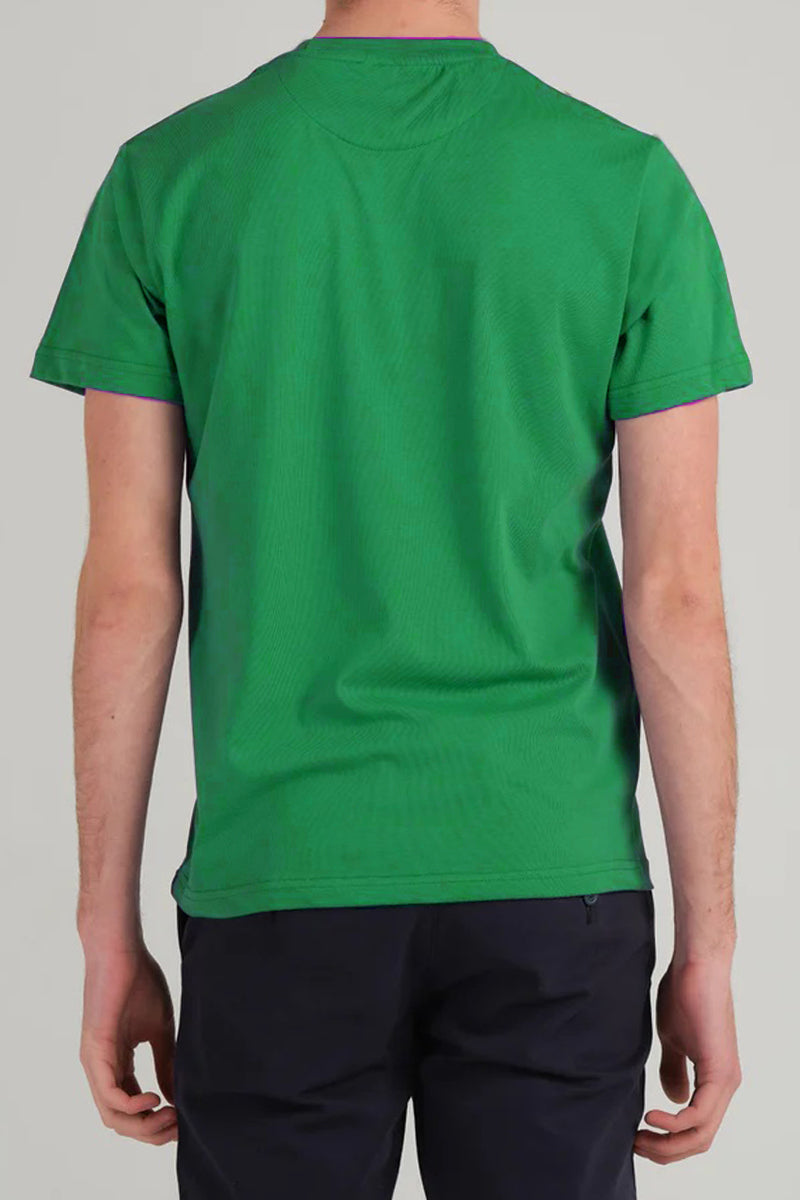 T-Shirt  Basic Green Plain Half Sleeves Men’s Round Neck (RNTS-104)