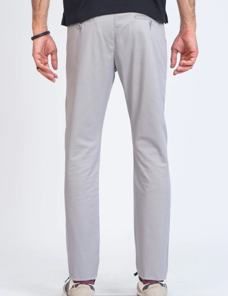 Chino Cotton Dress Pants || Light Grey || FE 13