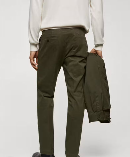 Men's Formal Exectuive Dress Trouser Pant || Olive Green