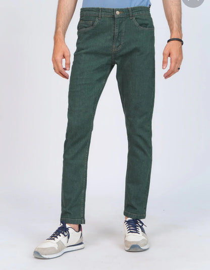 Denim Jeans Stretchable Men  || Dark Green || DEBSJ2089