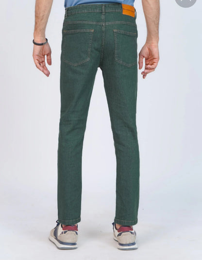 Denim Jeans Stretchable Men  || Dark Green || DEBSJ2089