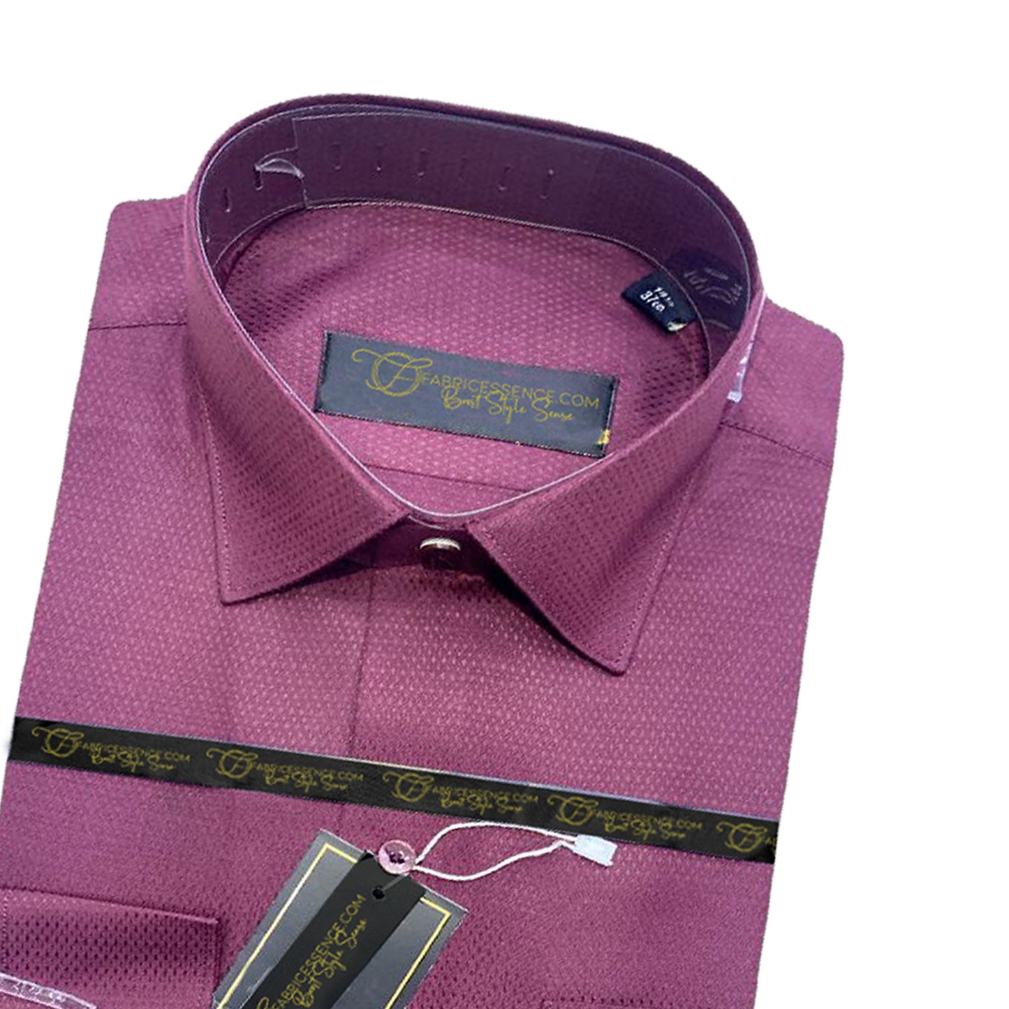 Self DOT Design Dobby Formal Shirt - Purple || DFE2406