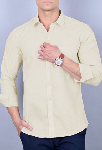 X Men's Casual Shirt Slim Fit- Skin || SCS0029 |